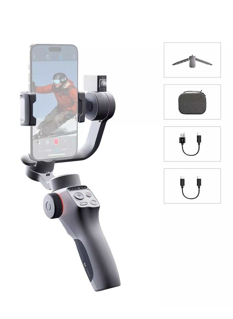 C05 Gimbal Stabilizer for Smartphone, iPhone Gimbal w/Focus Wheel Face/Object Tracking Gimbal for iPhone 15 14 Pro Max/Android 3-Axis Handheld Phone Gimbal for Video Recording - pzsku/Z3E9A157EE0EB2D180E96Z/45/_/1737702211/cc245f4c-2840-4789-93c6-5ca9070ede19