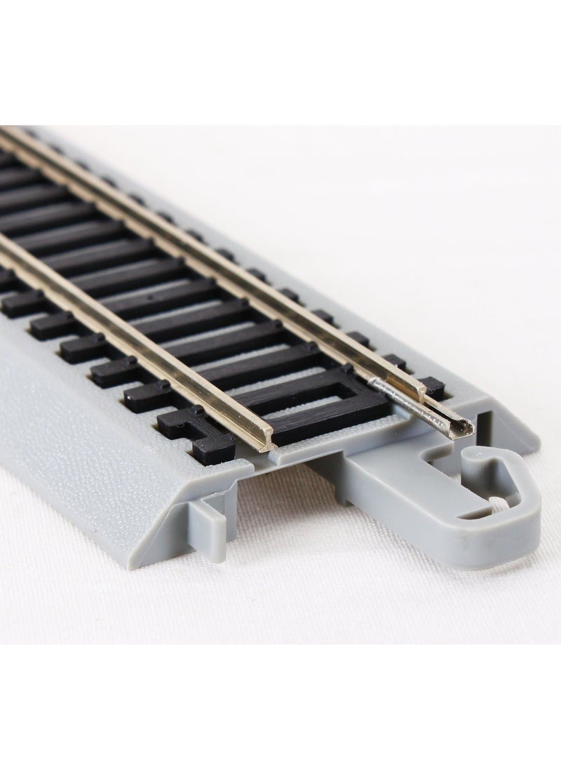 Bachmann Bachmann Trains - Snap-Fit E-Z TRACK 18” RADIUS CURVED TRACK (4/card) - NICKEL SILVER Rail With Gray Roadbed - HO Scale , Grey  - Image 2
