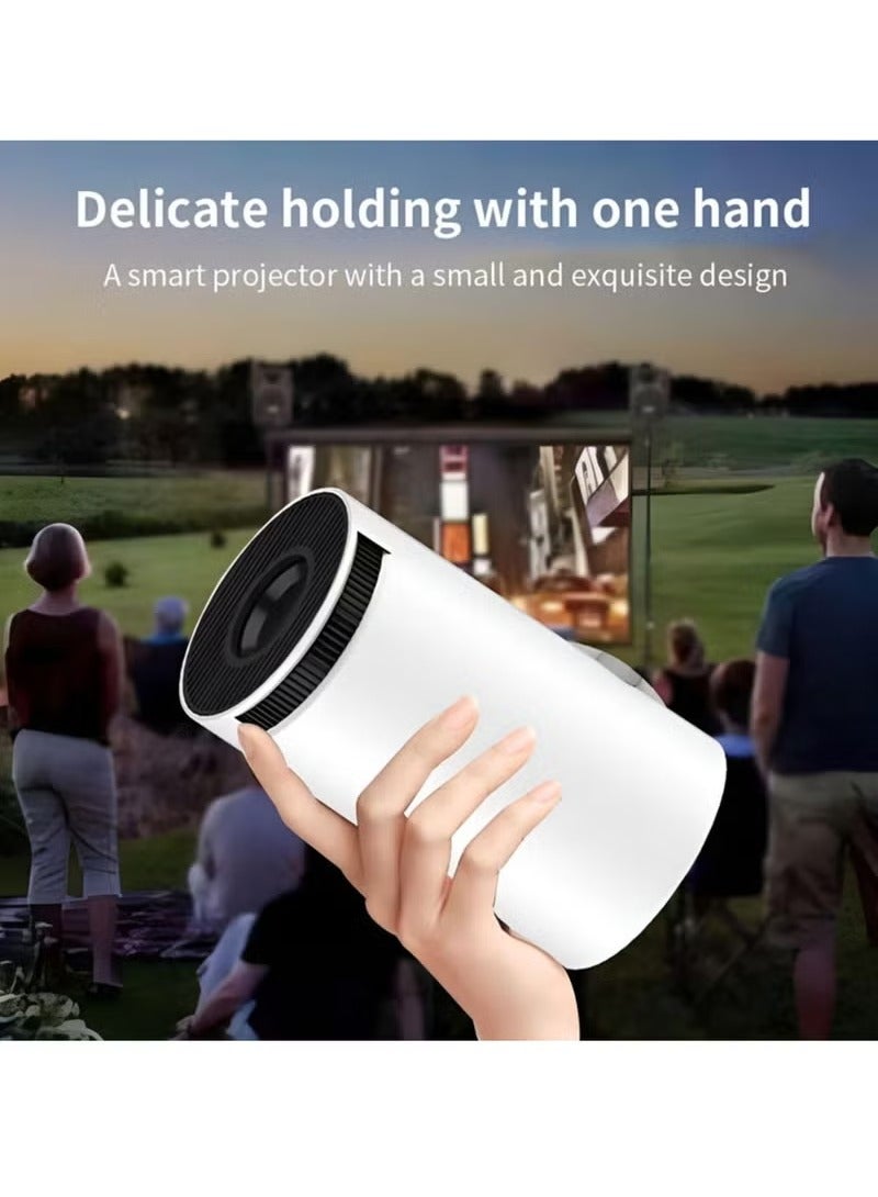 Outdoor & Home 4K Mini Projector: 1280P Portable Projector with Auto Keystone for Phone/TV Stick/Laptop (White) - Image 4