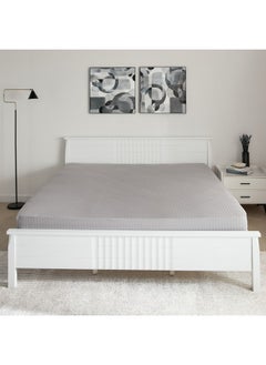 Home Box Hamilton Satin Stripe Super King Fitted Sheet 200 x 200 x 36 cm  - Image 3