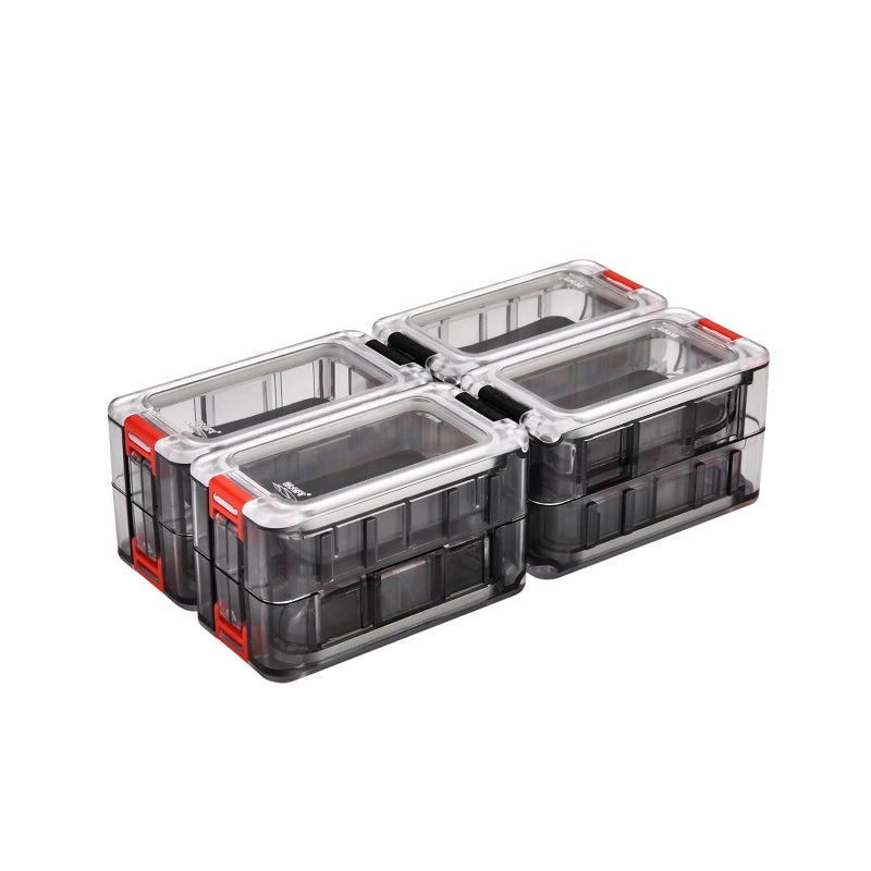ECOFT Small Tackle Box 8pcs Removable Freely Assemble Fishing Tackle Storage Boxes Strip Seal Luminous Waterproof Fishing Tackle Organizer With Strong Magnetic Function Plastic Storage Organizer Box - Image 1