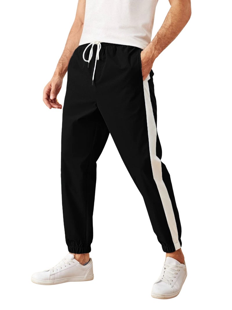 Lymio Track Pant for Men || Regular Fit || Track Pants || Full Elastic Jogger Track Pant (TP-03-Black-L) - Image 5