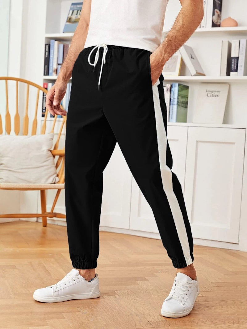 Lymio Track Pant for Men || Regular Fit || Track Pants || Full Elastic Jogger Track Pant (TP-03-Black-L) - Image 2