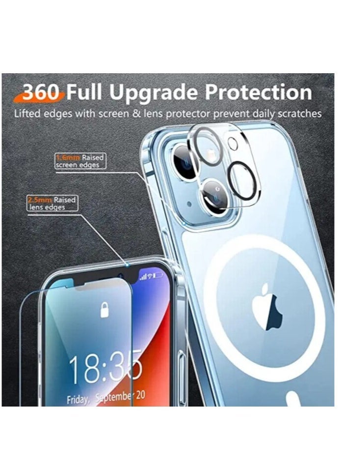 Gravity Case 15/14 Pro Plus Max +3 Window+3 Glasses Camera Transparent Magsafe - Image 2