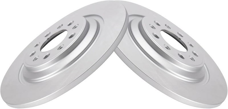 TRQ Rear Brake Rotors Set Solid Premium G-Coated Compatible with 2014-2023 Jeep Cherokee - Image 3