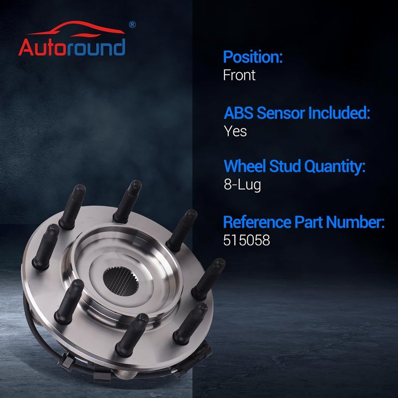 Autoround 515058 4WD Front Wheel Bearing and Hub Assembly for Chevy, GMC, and Hummer - Image 3
