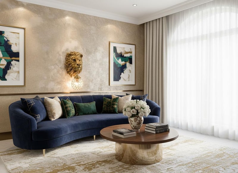 swanart Majestic Lion Head Wall Sconce with Crystal Globe Lamp – Luxurious Wall Lighting for Living Room, Bedroom, Hallway – Antique Gold Finish, Decorative Lion Mane – Unique Home Décor Accent - Image 5