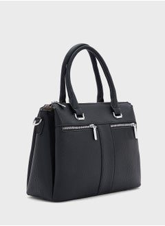 Ginger Multi Zip Detail Satchel Bag  - Image 3