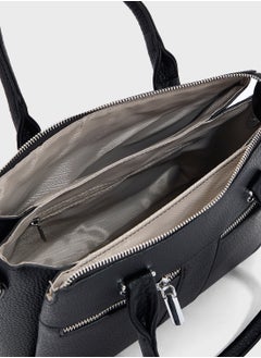 Ginger Multi Zip Detail Satchel Bag  - Image 5