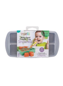 melii Silicone Baby Food Freezer Tray With Lid - Grey  - Image 1