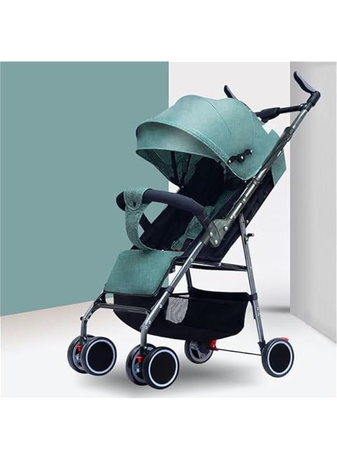 Baby Stroller, Lightweight Stroller, Foldable Stroller with One Hand 2 in 1 Newborn Stroller Bassinet for Infant New Born 0-36 Month - Image 1