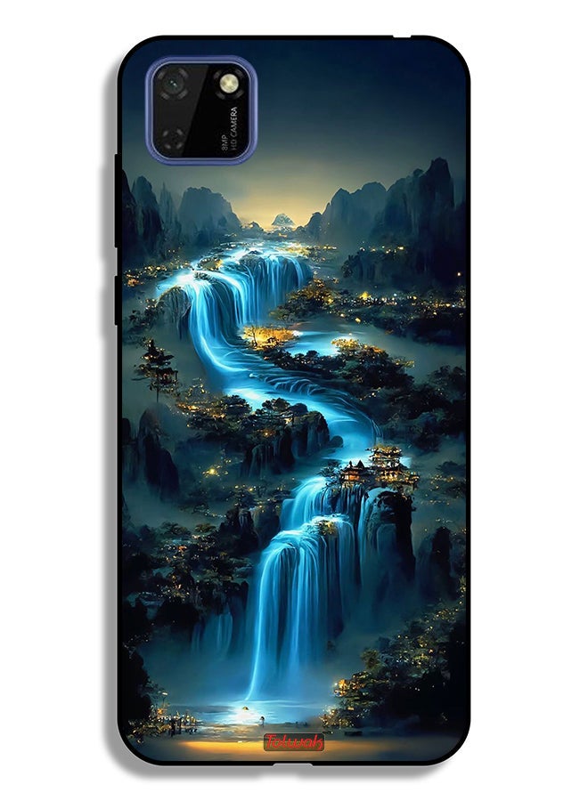 Tolwak غطاء حماية لهاتف هواوي Y5p بتصميم فن الشلالات - Image 2