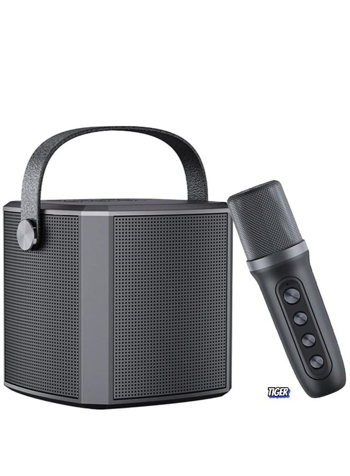 TIGER Karaoke Machine with UHF Wireless Microphones for Adults & Kids | Portable Bluetooth PA Speaker System | Vocal Cut Support | Rechargeable, Loud Sound & LED Light Effects | Perfect for Home Parties, Weddings, Meetings & Events - Image 1