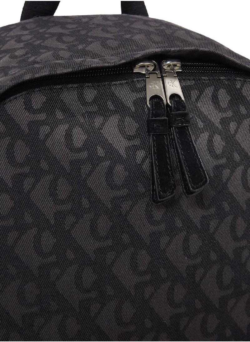 Calvin Klein Jeans Men's Logo Backpack - Polyester, Black  - Image 3
