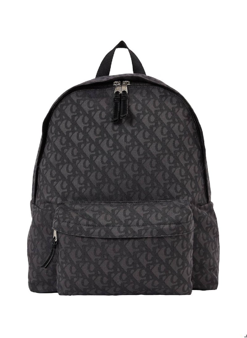 Calvin Klein Jeans Men's Logo Backpack - Polyester, Black  - Image 1