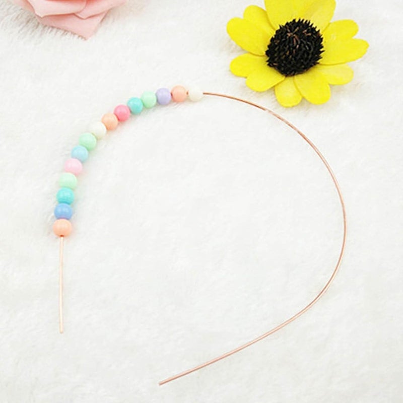 NEOBABY Metal Headbands for DIY Crafts Plain Copper Wire Hairbands 50 Pieces - Image 2