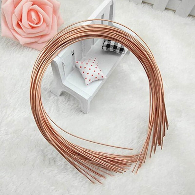 NEOBABY Metal Headbands for DIY Crafts Plain Copper Wire Hairbands 50 Pieces - Image 4