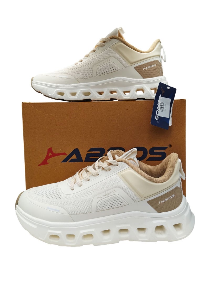 Abros Thrust J Men’s Sneakers – Light Beige & Light Brown | Lightweight Casual Sports Shoes - Image 1