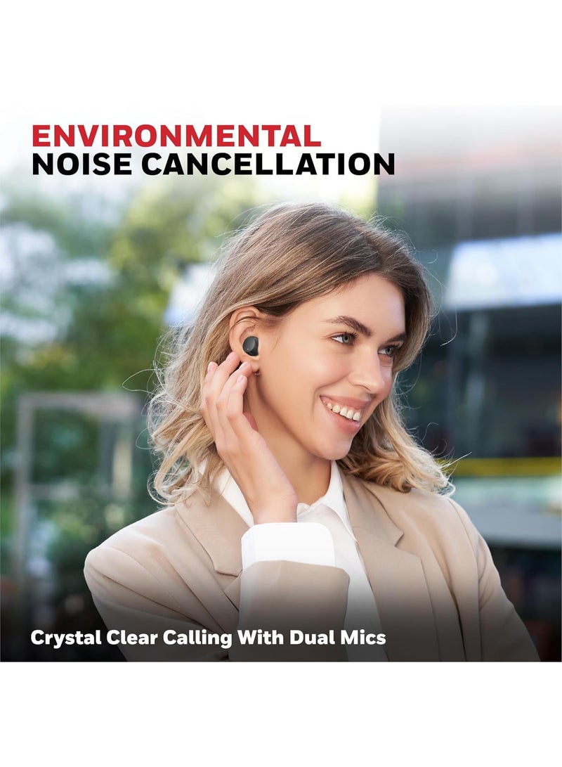 تي دابليو إس سماعات أذن بلوتوث 5.4 تي دبليو اس سونو P2200 من هوني ويل، اي ان سي مع 2 ميكروفون لمكالمات عالية الوضوح، مدة تشغيا البطارية 54 ساعة، صوت ستيريو، صوت باس عميق، IPX5، زمن استجابة منخفض 40 مللي ثانية - Image 2