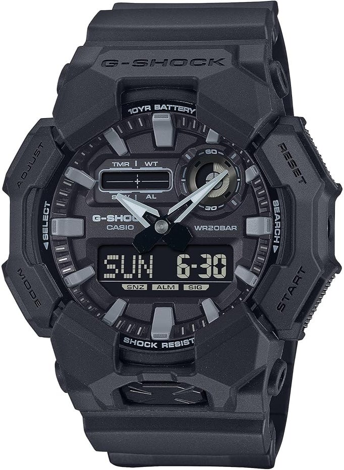 G-SHOCK Casio Watch GA-010-1A1DR, black, Analog-Digital Watch 10 Year Battery - Image 1