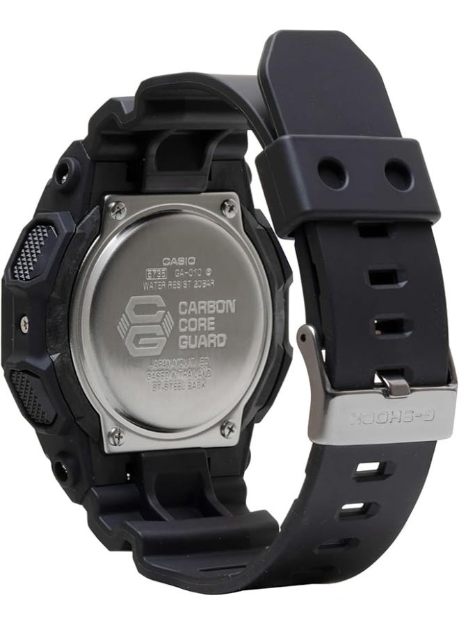 G-SHOCK Casio Watch GA-010-1A1DR, black, Analog-Digital Watch 10 Year Battery - Image 2