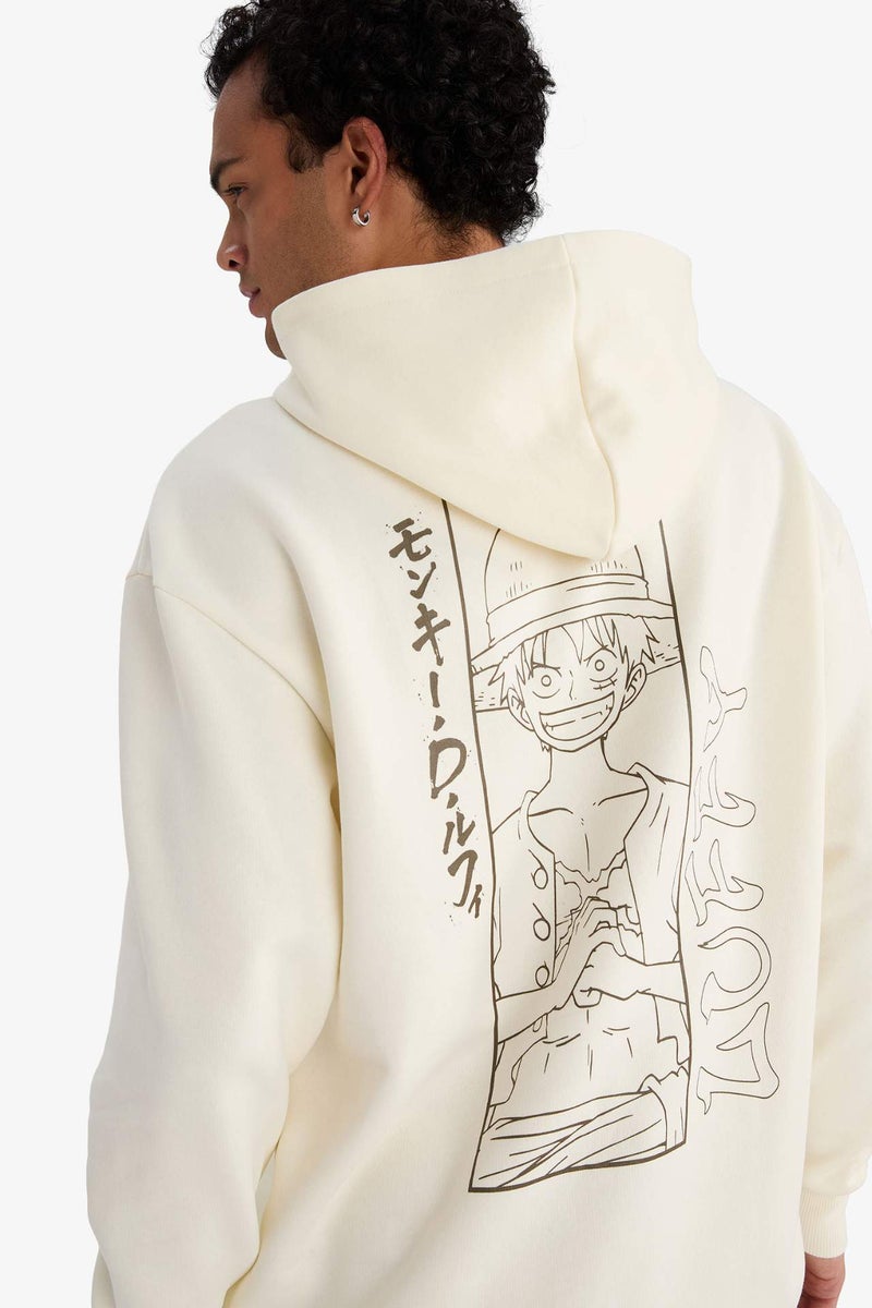 DeFacto Boxy Fit One Piece Printed Long Sleeve Sweatshirt - Image 1