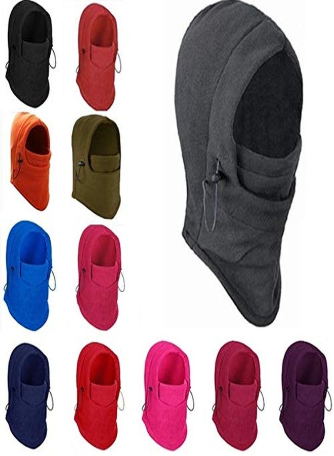 V3E Unisex Fleece Thick Warm Full Cover Balaclava Face Mask/Winter Cap/Monkey Cap(Green)-(Pack of 01) - Image 3