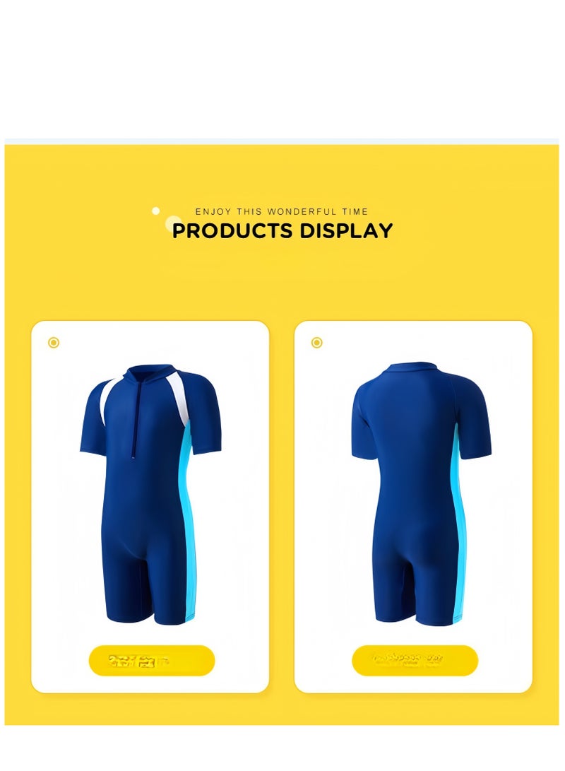 Generic Kids' Professional One-Piece Swimsuit for Training, Sun Protection, Beach, and Hot Springs - Image 4