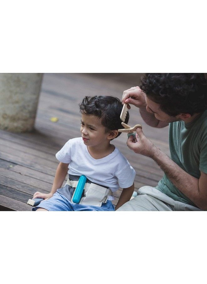 PlanToys Hair Dresser Pretend Play And Role Play Set (3492) ; Sustainably Made From Rubberwood And Nontoxic Paints And Dyes  - Image 5