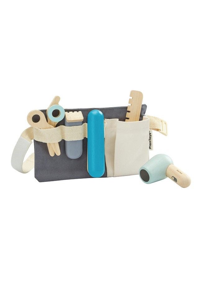 PlanToys Hair Dresser Pretend Play And Role Play Set (3492) ; Sustainably Made From Rubberwood And Nontoxic Paints And Dyes  - Image 4