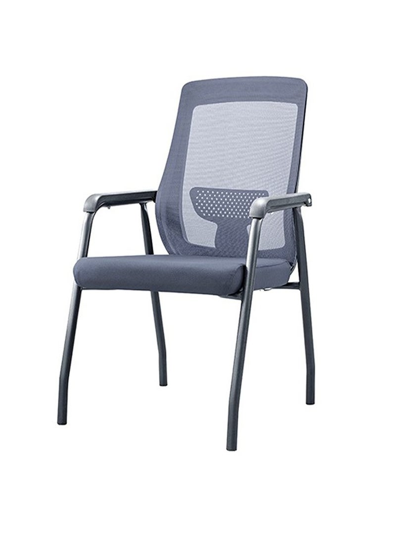 l'elefante Ergonomic Mesh Visitor Chair with Metal Frame – Comfortable Office Guest Chair with Padded Seat & Armrests – Sleek & Sturdy Design - Image 1