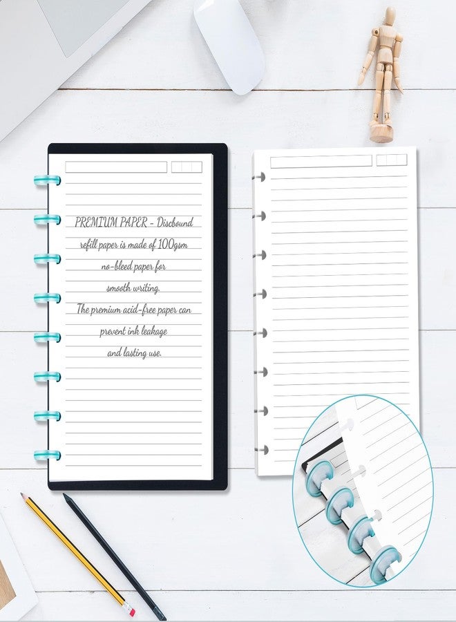 Billtigif Discbound Refill Paper, Disc Paper Refill for Note-Taking System Discbound Planner Inserts with 240 Pages, 5 Sheets Dividers,White Paper Refill, Letter Size 8.5" x 11 " - Image 5