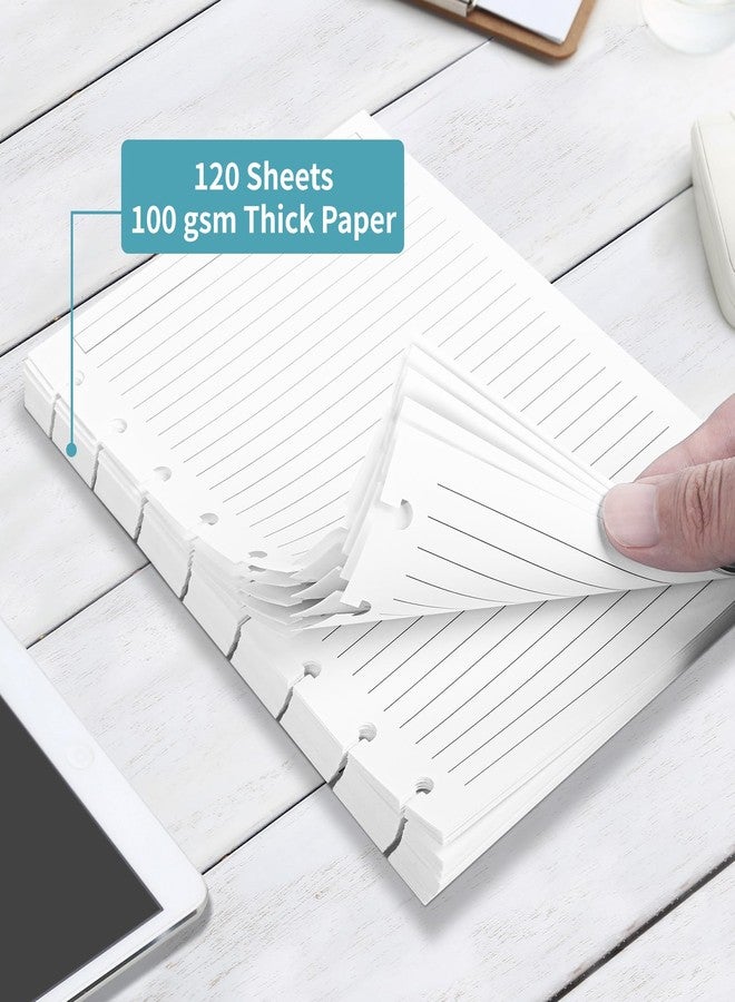 Billtigif Discbound Refill Paper, Disc Paper Refill for Note-Taking System Discbound Planner Inserts with 240 Pages, 5 Sheets Dividers,White Paper Refill, Letter Size 8.5" x 11 " - Image 3