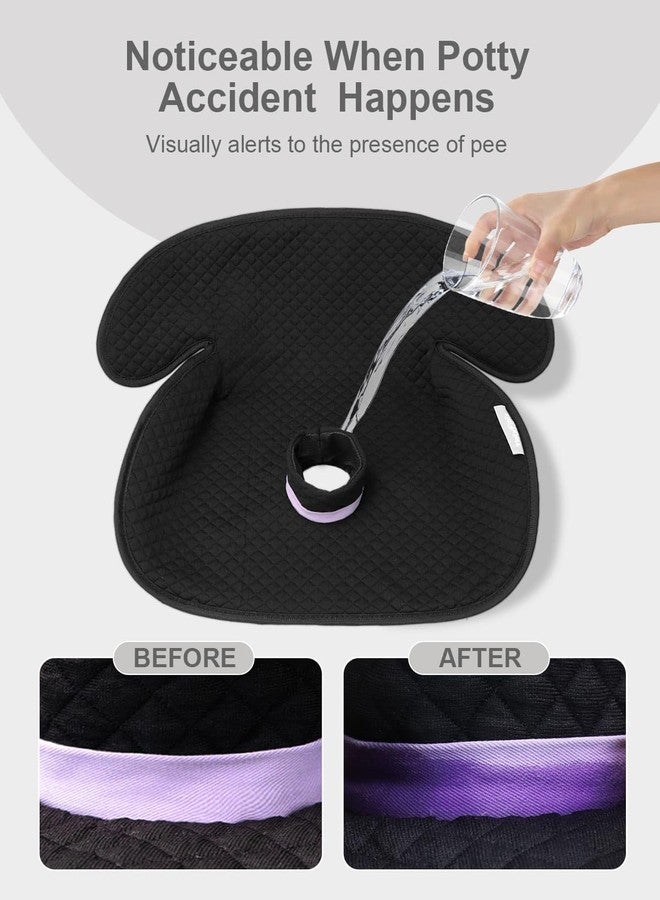 TinlyFinly 2 Pack Baby Potty Training Car Seat Protector, Waterproof Car Seat Liner for Potty Training Toilet, Baby Infant Toddler Piddle Pad Fits for Carseat, Stroller, Highchair - 2 Pack, Black - Image 2