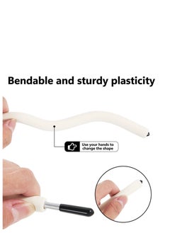 Excefore 3 PCS S Shape  Purse Closet Hooks, Reusable Unique Design Utility Hooks, Flexible Neck for Easy Twist & Lock, Suitable for Hanging Bags, Purses, Handbags, Scarves,Cabinet Lock (White)  - Image 2