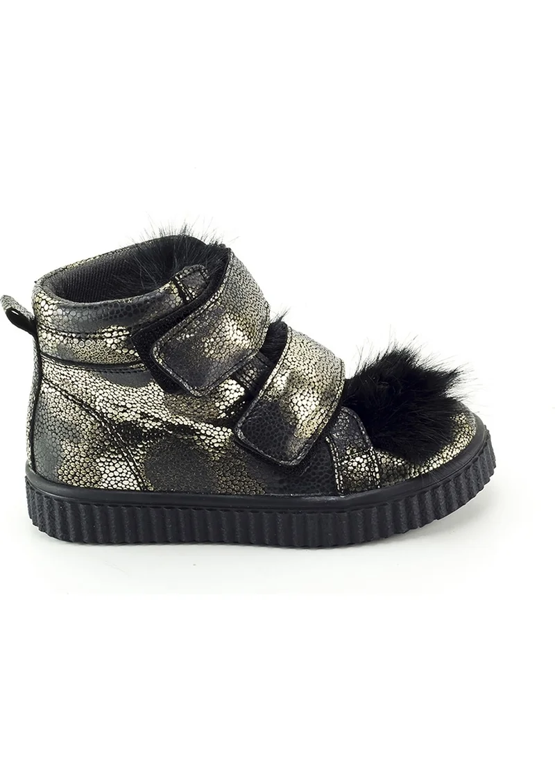ام ان بي سي Girl Black Leather Anatomically Supported Child Boots