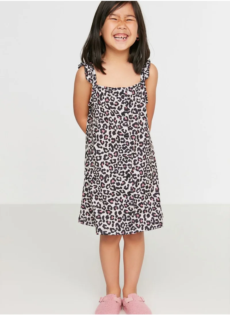 trendyol Kids Leopard Print Dress