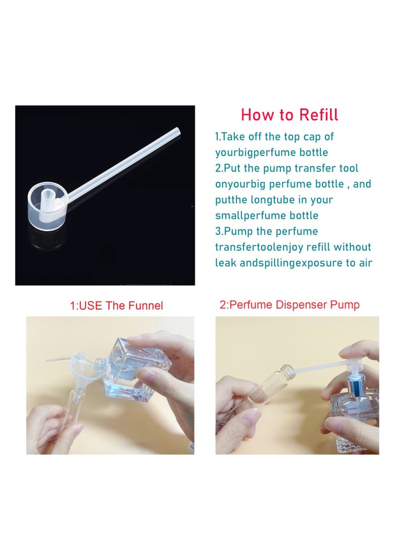 SYOSI Perfume Atomizer Bottle Refillable Mini Portable Spray Bottle Scent Pump Case With Dispenser tool for Out Side Work Travel Fitness 12ML  - Image 4