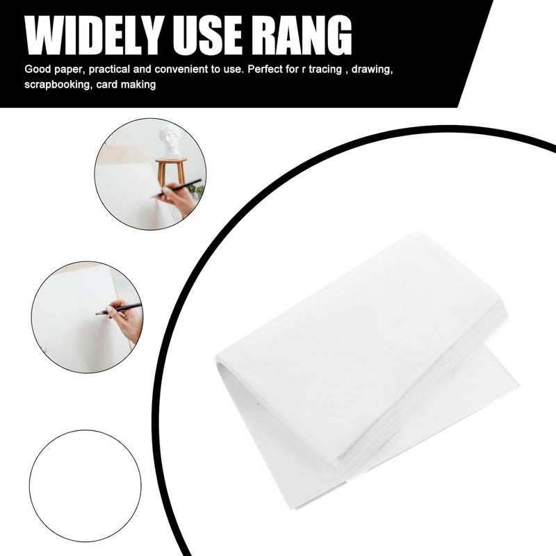 WRITWAA 100 Sheets A4 Tracing Paper for Drawing and Calligraphy Sketching Paper for Artists and Students for Art Practice - Image 5