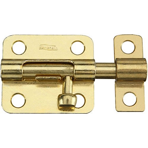National Hardware N151-480 V834 Barrel Bolt in Brass,2-1/2 Inch - Image 1