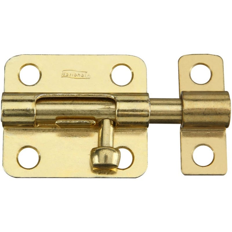 National Hardware N151-480 V834 Barrel Bolt in Brass,2-1/2 Inch - Image 4