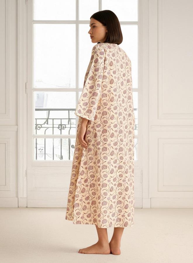 Splash FAV Night Dress Long Sleeves Printed Cotton - Image 2