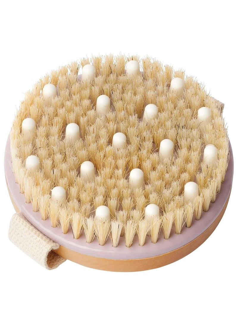 Dry and Bath Body Brush, Reduce Cellulite, Dry Brush for Cellulite and Lymphatic Drainage, Exfoliating Brush with Soft Massage Nodules, Shower Brush Body Scrubber - Image 1