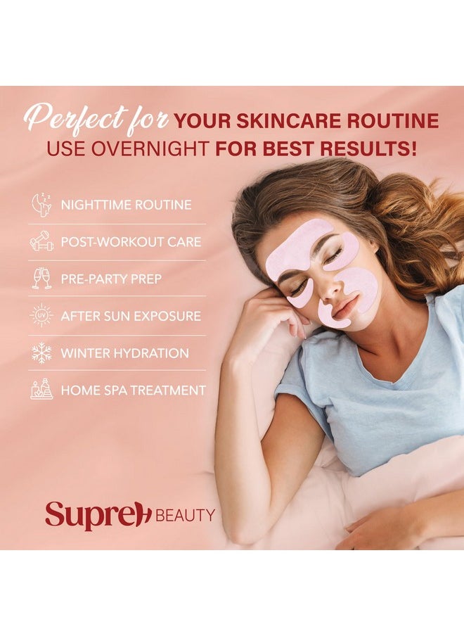 SupreH Facial Wrinkle Patches for Anti-Wrinkle: Smile Line Patches Under Eye and Forehead 3 in 1 Set - Overnight Easy Stay with Peptide Collagen 36 PCS