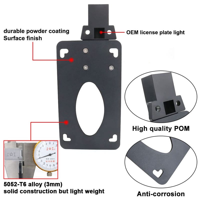 Generic Xitomer Side Fender Eliminator, Fit for Scout Bobber 2018 2019 2020 2021 2022 2023 Side Mount License Plate, Compatible with OEM LED Light  - Image 2