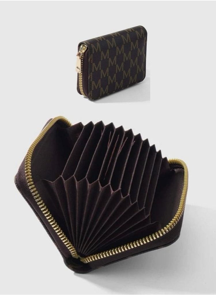 SOSEKO - Credit Card And Money Wallet Holder Brown - Image 1