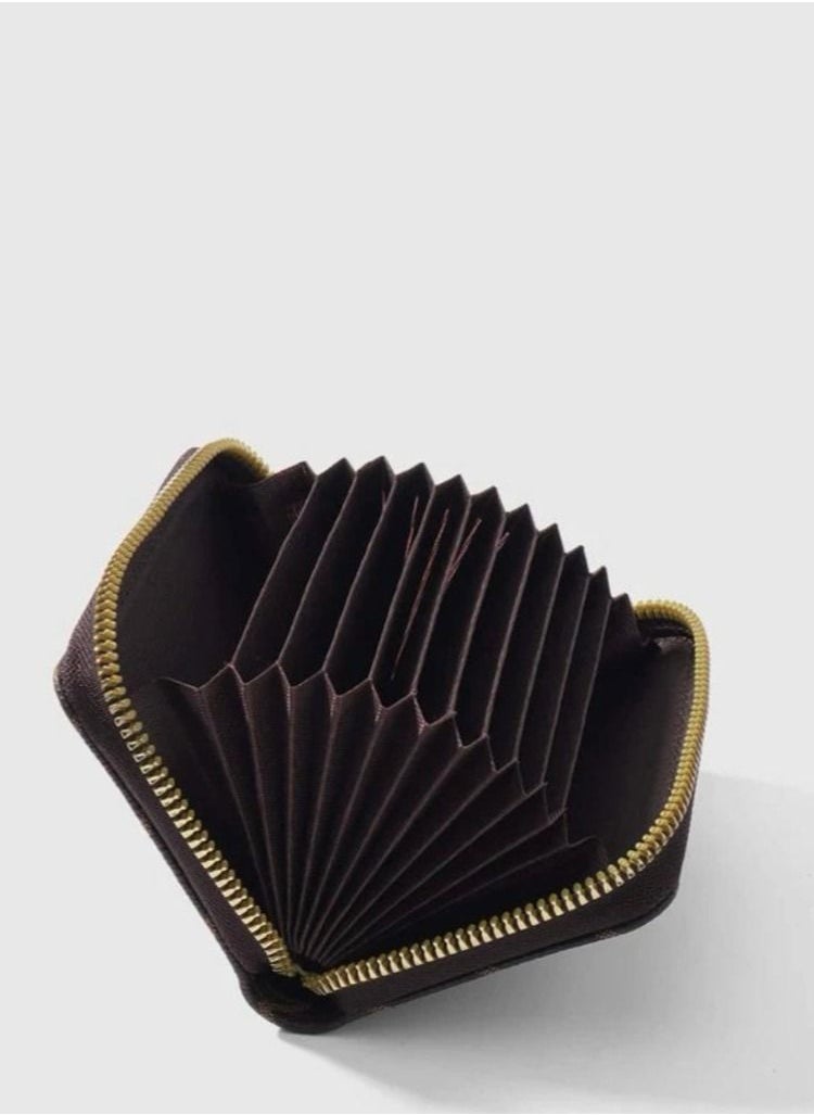 SOSEKO - Credit Card And Money Wallet Holder Brown - Image 1