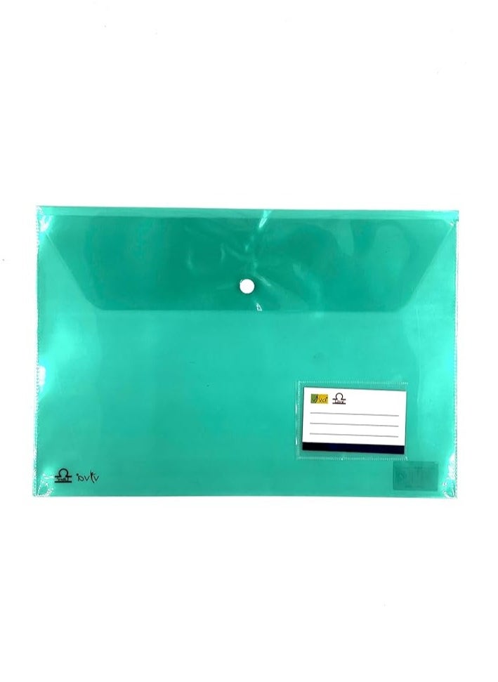 Libra Document Folder Assorted Colours with Name Card and Bag-Button, 0.12mm,– Durable, Stylish, and Secure Storage for Documents, Files, and Papers  - Image 2