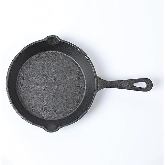 HAWOK Mini Pre Seasoned Cast Iron SkilletDia6 Inch Round Pan Cast Iron Server Frying Pan - Image 4