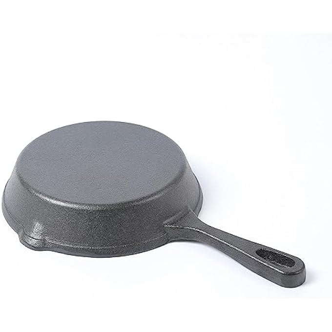 HAWOK Mini Pre Seasoned Cast Iron SkilletDia6 Inch Round Pan Cast Iron Server Frying Pan - Image 5
